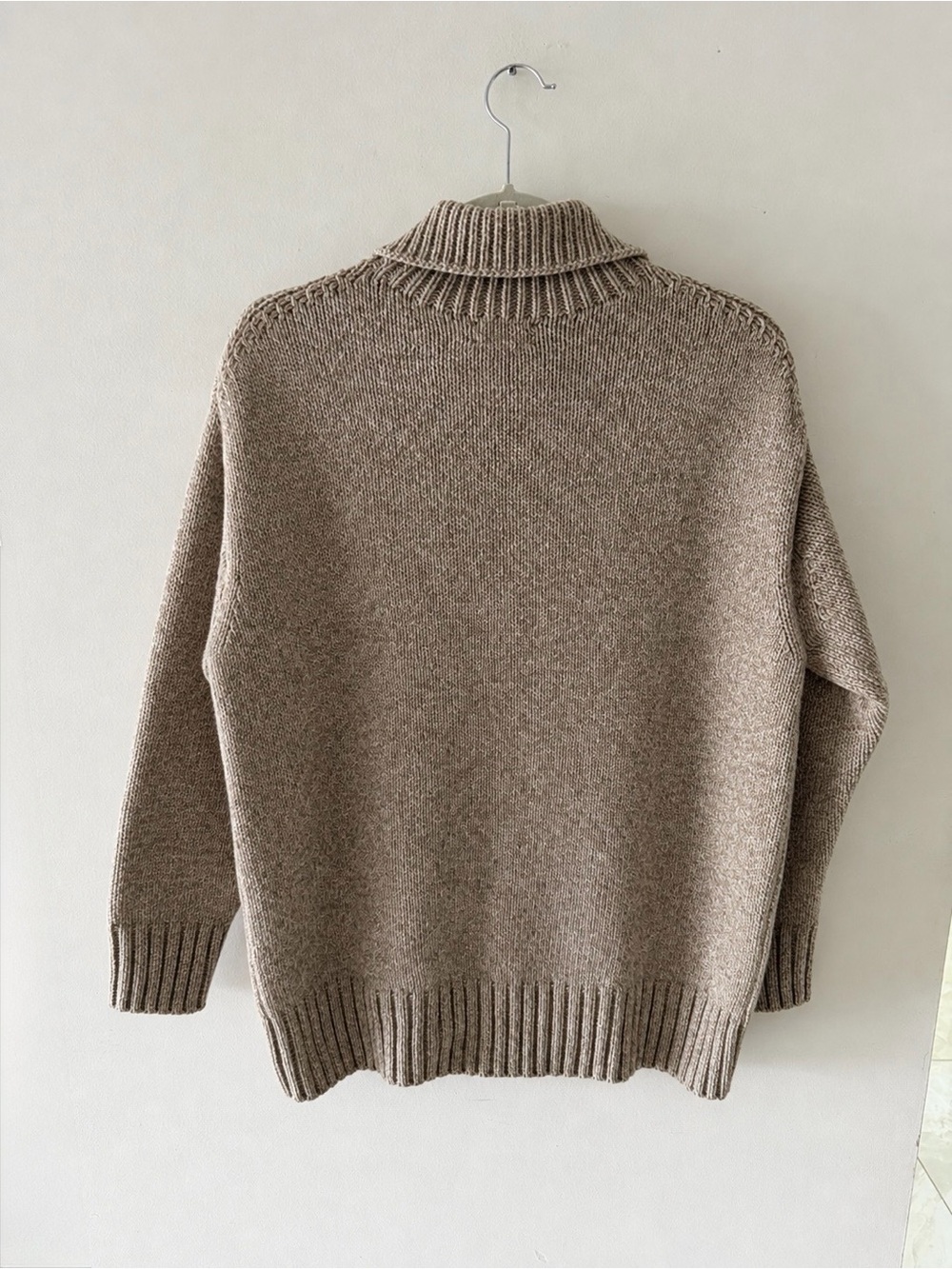 NWT Polo by Ralph Lauren Wool/Cashmere Oversized Beige Cowl Neck Sweater $398 - Picture 5 of 5
